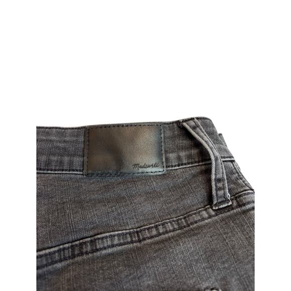 Madewell Curvy High-Rise Ripped Distressed Skinny Size 32 Washed Black - Picture 6 of 6